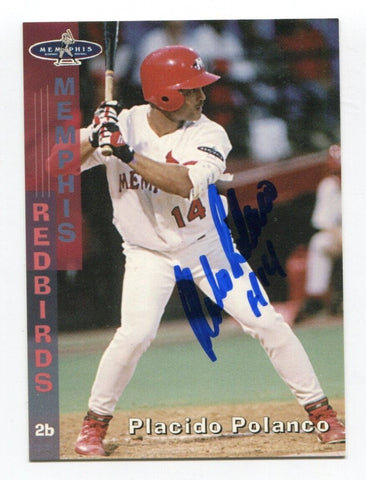 1998 Grandstand Placido Polanco Signed Baseball Card Autographed AUTO #14