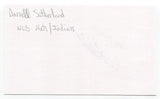 Darrell Sutherland Signed 3x5 Index Card Autographed Baseball MLB New York Mets