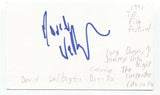 David Wellington Signed 3x5 Index Card Autograph Signature Director