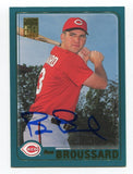 2001 Topps Ben Broussard Signed Card Baseball Autographed #T154