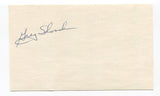Greg Shanahan Signed 3x5 Index Card Autographed MLB Baseball Los Angeles Dodgers