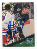 1993 Leaf Eric Weinrich Signed Card Hockey NHL AUTO #271 Hartford Whalers