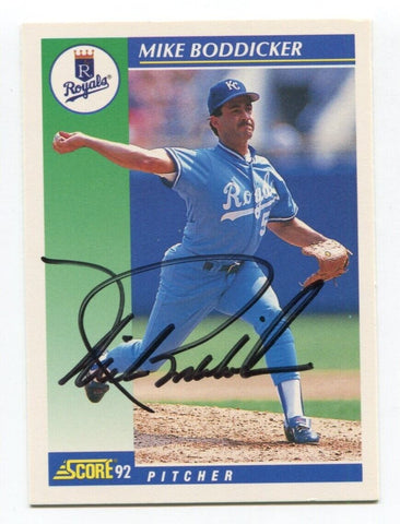 1992 Score Mike Boddicker Signed Card Baseball Autographed AUTO #102