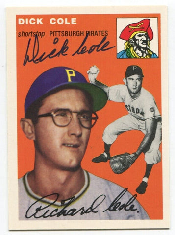 1994 Topps Archives 1954 Dick Cole Signed Card Baseball Autographed AUTO #84
