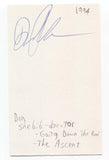 Donald Shebib Signed 3x5 Index Card Don Autographed Directer Goin' Down The Road