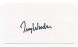 Tracy Woodson Signed 3x5 Index Card Autographed Baseball MLB Los Angeles Dodgers