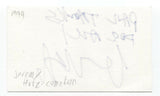 Jeremy Hotz Signed 3x5 Index Card Autographed Comedian David Letterman Show