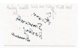 Harley Sewell Signed 3x5 Index Card Autographed NFL Lion Football College HOF