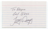 Tony Dungy Signed 3x5 Index Card Autographed Signature Football Coach HOF