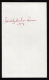 Dorothy Rochon Powers Signed Book Page Cut Autographed Cut Signature