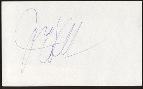 Judy Collins Signed Index Card Autographed Circa 1993 Signature AUTO