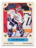 1991 7th Inning Sketch Lee Sorochan Signed Card Hockey Autograph NHL AUTO #338
