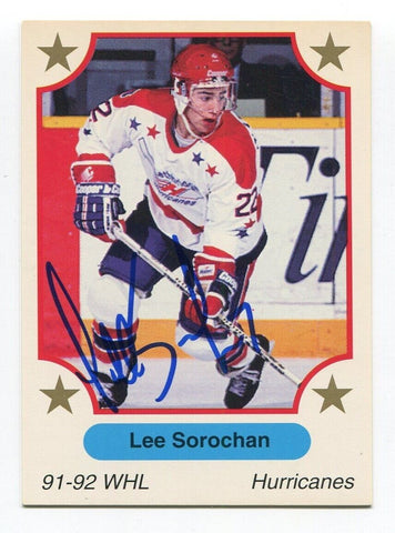 1991 7th Inning Sketch Lee Sorochan Signed Card Hockey Autograph NHL AUTO #338