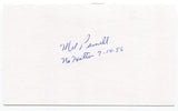 Mel Parnell Signed 3x5 Index Card Autographed Baseball Red Sox No Hitter 1956