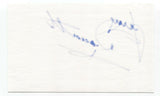 Jerry Doucette Signed 3x5 Index Card Autographed Signature Singer