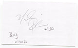 Mark Robinson Signed 3x5 Index Card Autographed NFL Football Kansas City