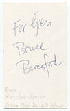 Bruce Beresford Signed 3x5 Index Card Autographed Director Driving Miss Daisy