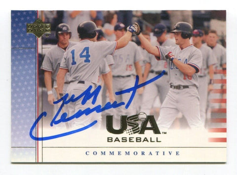 2003 Upper Deck Jeff Clement Card Baseball Autographed AUTO #26 Commemorative