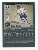 1993 Classic Pro Sean Whyte Signed Card Hockey Autograph NHL AUTO #101