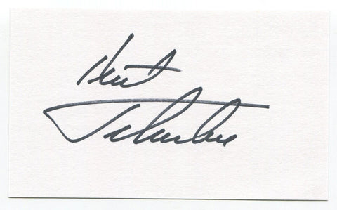 Kent Tekulve Signed 3x5 Index Card Autograph Baseball Pirates World Series Champ
