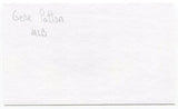 Gene Patton Signed 3x5 Index Card Autographed Baseball Player Boston Braves