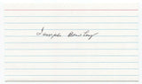 Temple F. Bowley Signed 3x5 Index Card Autographed JFK Assassination Related