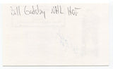 Bill Gadsby Signed 3x5 Index Card Autographed NHL Hockey Detroit Red Wings HOF