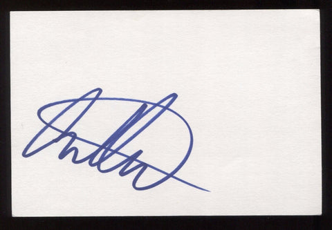 Christina Applegate Signed 4 x 6 Inch Index Card HUGE Signature Autographed