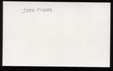 Jesse Rogers Signed Index Card 3x5 NEGRO LEAGUE Autographed Monarchs Auto