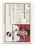 1991 7th Inning Sketch Paxton Schulte Signed Card Hockey NHL Autograph AUTO #13