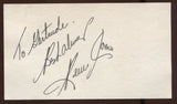 Perry Como  Signed Card  Autographed Singer Vocalist AUTO Signature