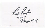 Fred Funk Signed 3x5 Index Card Autographed PGA Golf Golfer