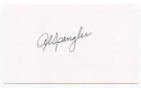 Al Spangler Signed 3x5 Index Card Autographed Baseball Houston Colt 45s