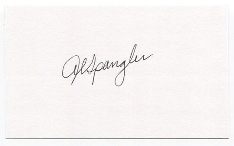 Al Spangler Signed 3x5 Index Card Autographed Baseball Houston Colt 45s