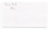 Jerry Rush Signed 3x5 Index Card Autographed NFL Football Detroit Lions