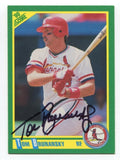 1990 Score Tom Brunansky Signed Card Baseball Autographed AUTO #72