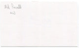 Mel Parnell Signed 3x5 Index Card Autographed Baseball Red Sox No Hitter 1956