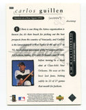 1998 Upper Deck Carlos Guillen Signed Baseball Card RC Autographed AUTO #559