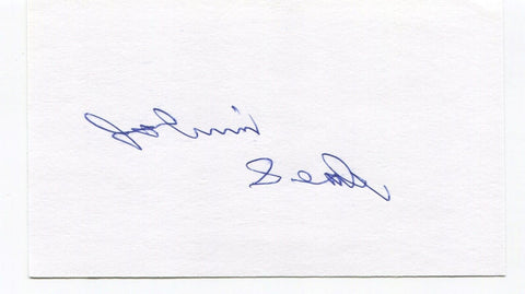 Johnnie Seale Signed 3x5 Index Card Autographed MLB Baseball 1964 Detroit Tigers