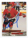 1994 Fleer Ultra Eric Weinrich Signed Card Hockey AUTO #295 Chicago Blackhawks
