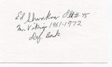 Ed Sharockman Signed 3x5 Index Card Autographed NFL Football Minnesota Vikings