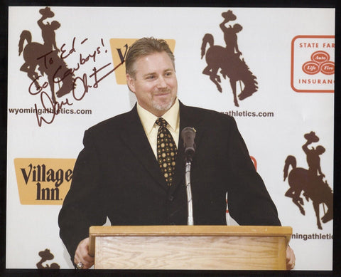 Dave Christensen Signed 8x10 Photo College NCAA Football Coach Autographed