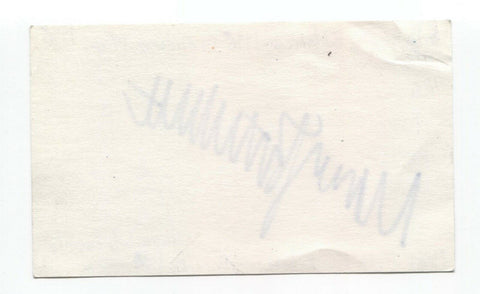 Mary Beth Hurt Signed 3x5 Index Card Autographed Signature Actor