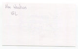 Abe Woodson Signed 3x5 Index Card Autographed Football NFL San Francisco 49ers