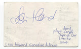 Lisa Howard Signed 3x5 Index Card Autographed Signature Actress Twilight