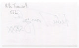 Mike Tomczak Signed 3x5 Index Card Autograph Football Chicago Bears Super Bowl