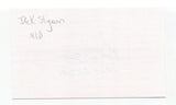 Dick Stigman Signed 3x5 Index Card Autographed Baseball Cleveland Indians