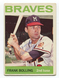 1964 Topps Frank Bolling Signed Baseball Card Autographed AUTO #115