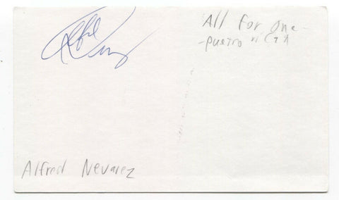 All-4-One - Alfred Nevarez Signed 3x5 Index Card Autographed Signature Band