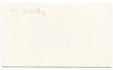 Dan Dworsky Signed Cut 3x5 Index Card Football 1947 and 1948 Michigan Wolverines